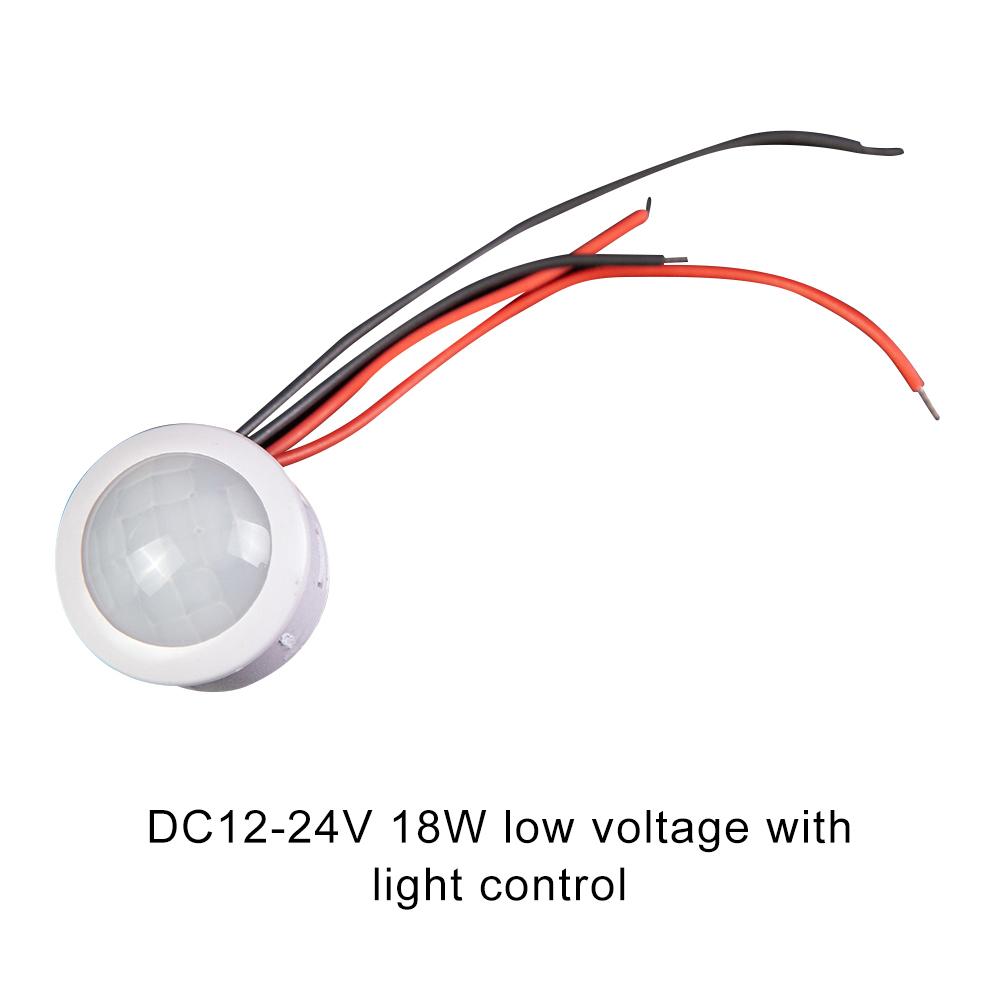 DC12-24V AC110-240V Светодиодный Детектор PIR-сенсора для Шкафа Умный Переключатель Светодиодный PIR Инфракрасный Датчик Движения Детектирование Автоматический Выключатель Света
