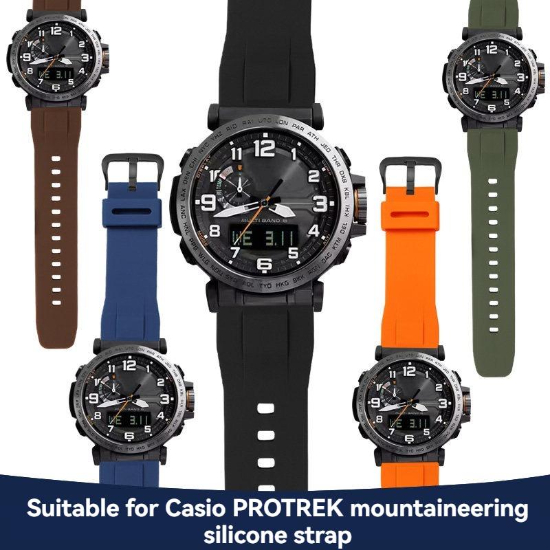 Для серии Casio PROTREK альпинистских часов PRG-600 PRG-650Y PRW-6600 GA2200 спортивный силиконовый ремешок мужская лента цепочка для часов 24 мм