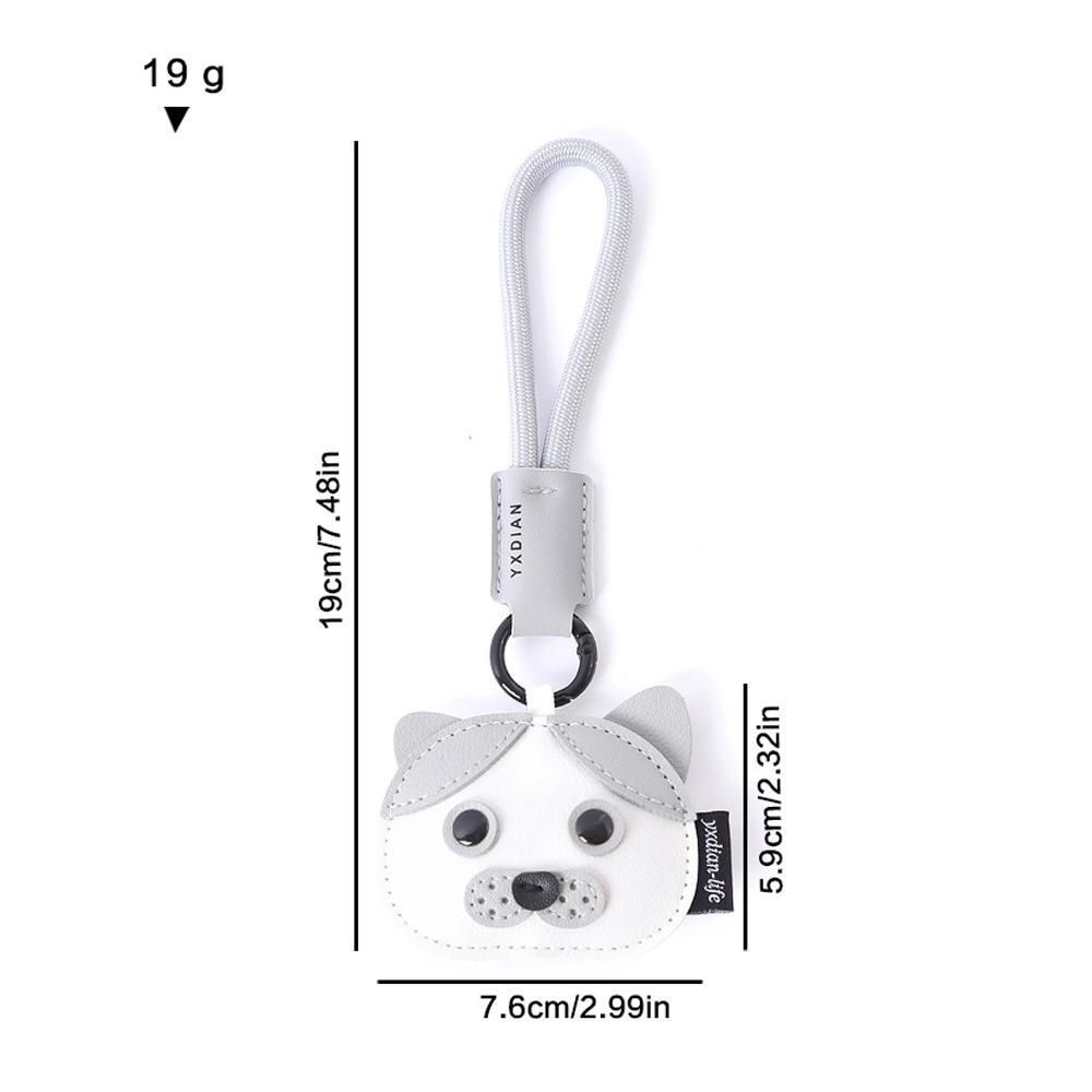 Прекрасные брелоки для ключей в виде щенков, прочный ремешок, высококачественная ПУ, мультяшные подвески в виде собак, украшения для женской сумочки