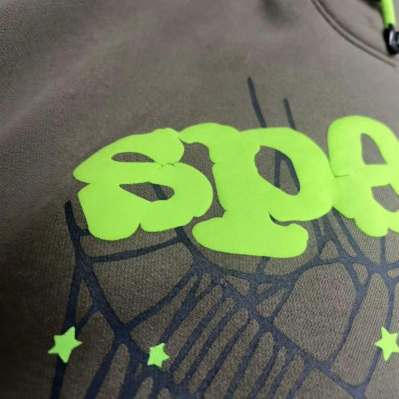 2026 Premium Foil-Printed Spiderweb Hoodie Mens Oversized Streetwear Sweatshirt Fall Collection