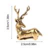 1 шт. ретро латунная рождественская миниатюрная фигурка лося, аксессуары для украшения фестиваля, мини-статуя оленя, настольное украшение, декор