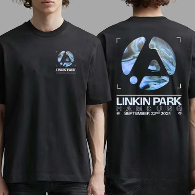 Концертный постер тура Linkin Park From Zero для The O2 Arena в Лондоне, Англия, 24 сентября 2025 года Двусторонная унисекс футболка