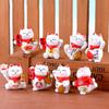 Мини Lucky Cat Украшение для дома Kawaii Lucky Cat Maneki Neko Украшения Креативная игрушка для скульптуры Статуя Декор