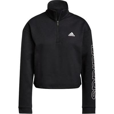 Свободная флисовая толстовка с длинным рукавом Essentials Primegreen Comfort, женские топы, черный цвет H09267