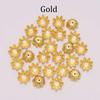 100 Pcs/Bag 8mm 10mm Flower Bead End Caps Gold Bead Caps For DIY Jewelry Making Bracelet Earrings Accessories Findings