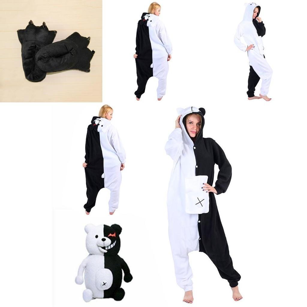 Stylish Danganronpa Monokuma Adult Sleepwear Jumpsuit Offering Cozy And Fun Comfort
