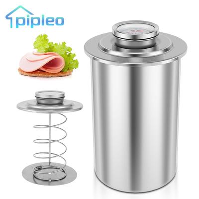 Пресс-форма для ветчины из нержавеющей стали, пресс-форма для деликатесного мяса с термометром для приготовления свинины и птицы, кухонные принадлежности