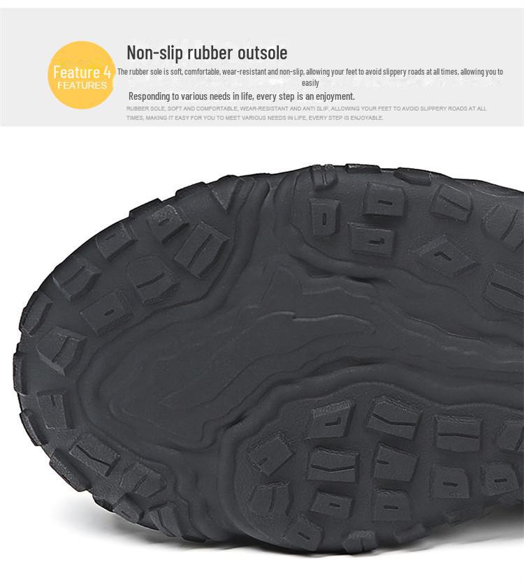 Мужские водонепроницаемые зимние походные ботинки — нескользящая, износостойкая, теплая обувь для спорта и отдыха на открытом воздухе.