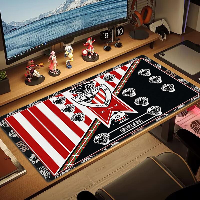 Athletic Bilbao Color Mouse Pad Large Gaming Table Cushion Non-slip Laptop Tablet Big Mousepad XXL Mat Mini PC Playmat With Lock edge