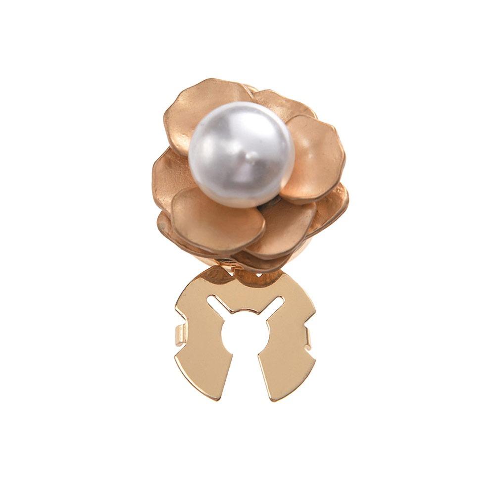 Стразы Жемчуг Цветок Пуговицы-накладки DIY Аксессуары Цветок Запонки для Мужчин Женщин Одежда