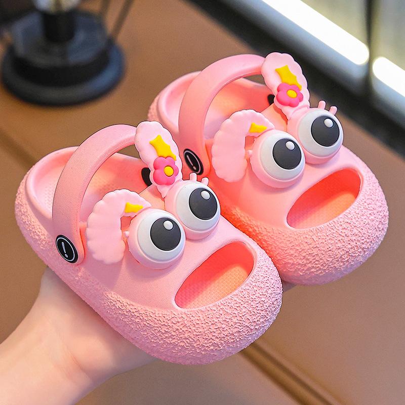 Children's summer slippers for boys1-3Years Old2Non-slip baby and toddler bath sandals, girls' clogs