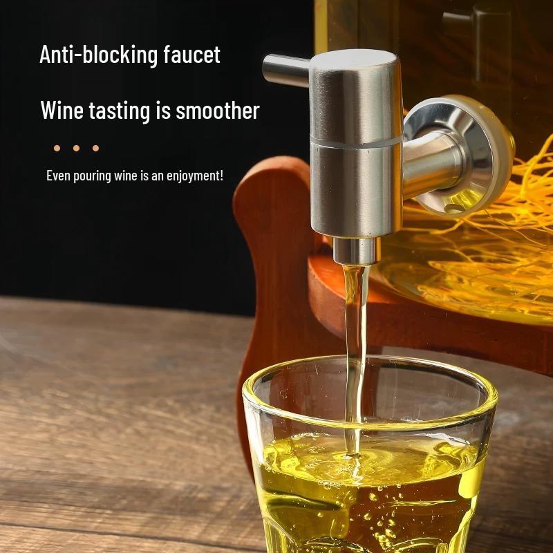Ufeige Airtight Glass Jar for Fruit Wine and Herbal Infusions