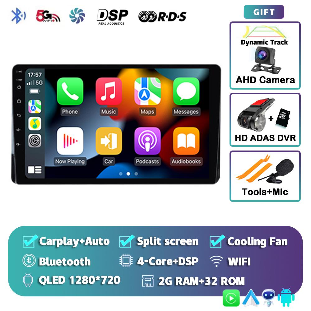 Android 14 Carplay автомобильное радио для Toyota Highlander Kluger 2021 2022 мультимедийный видеоплеер навигация GPS 2din стерео головное устройство