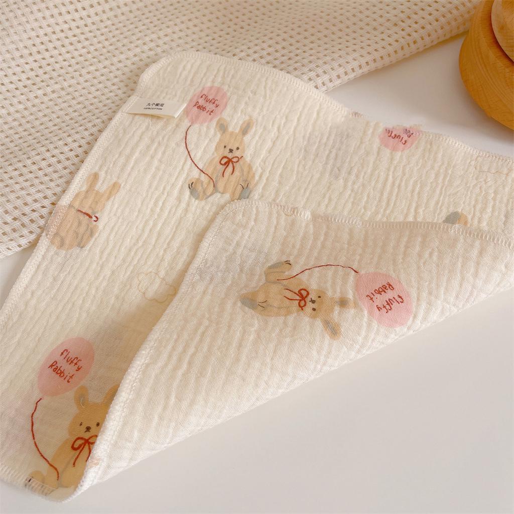 New Cute Baby Cotton Gauze Feeding Saliva Towel Kerchief Soft Cartoon Burp Cloths Newborn Bib Bathing Towel for Boy Girl Bibs