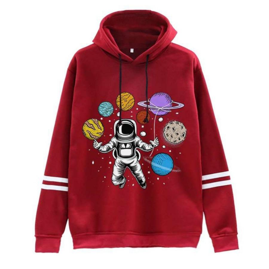 Fashion Hoodies Funny Solar System Dwarf Planets Space Astronaut Hoodie Harajuku Sweatshirts Women Long Sleeve Clothes