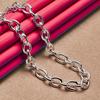 SHSTONE 925 Silver Heart Lock Chain Necklaces For Women Birthday Party Engagement Wedding Trendy Fashion Fine Jewelry