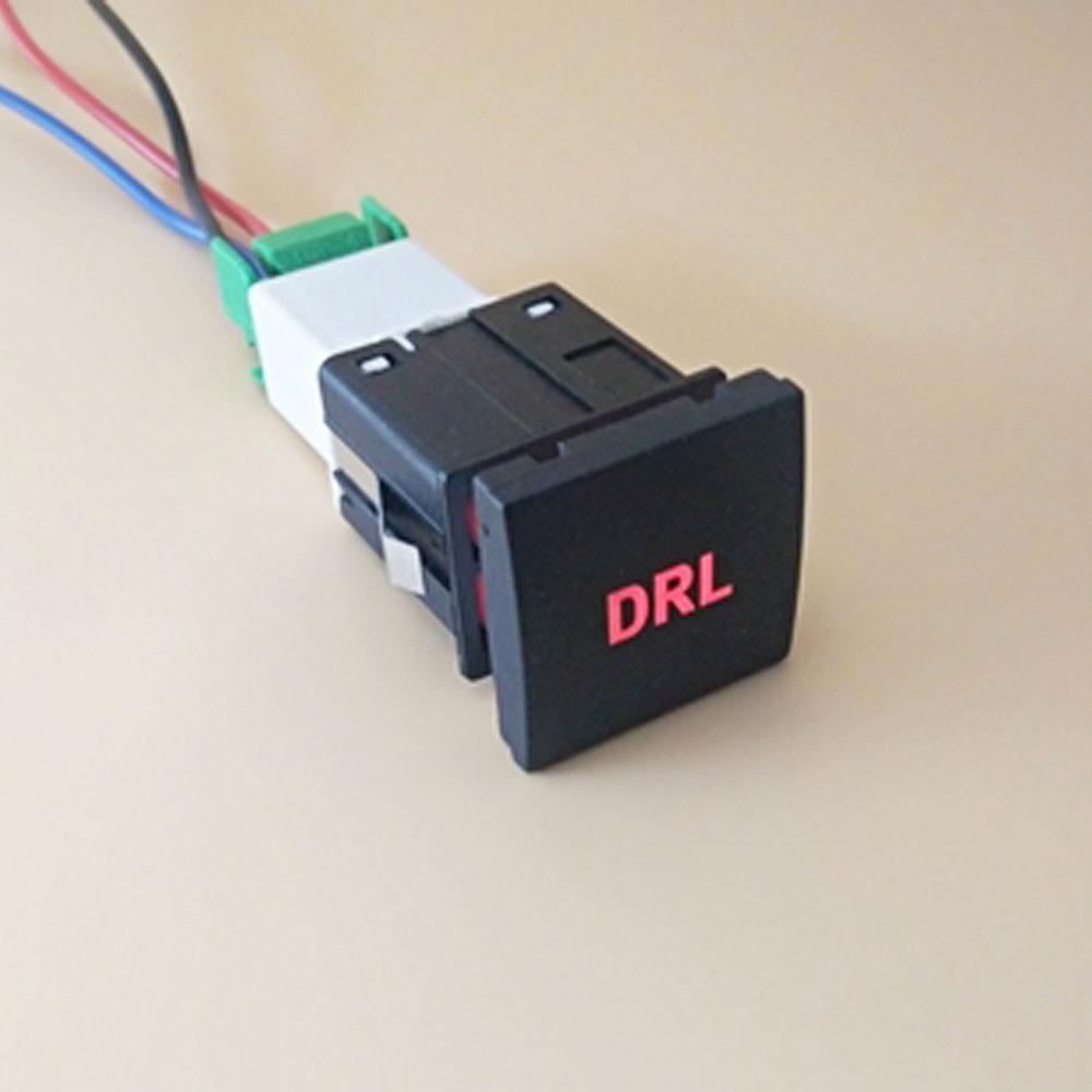 Car LED DRL Light Radar Camera Rearview Mirror Heating Exhaust switch Button For VW Golf 6 Jetta 5 MK5 Caddy EOS Scirocco