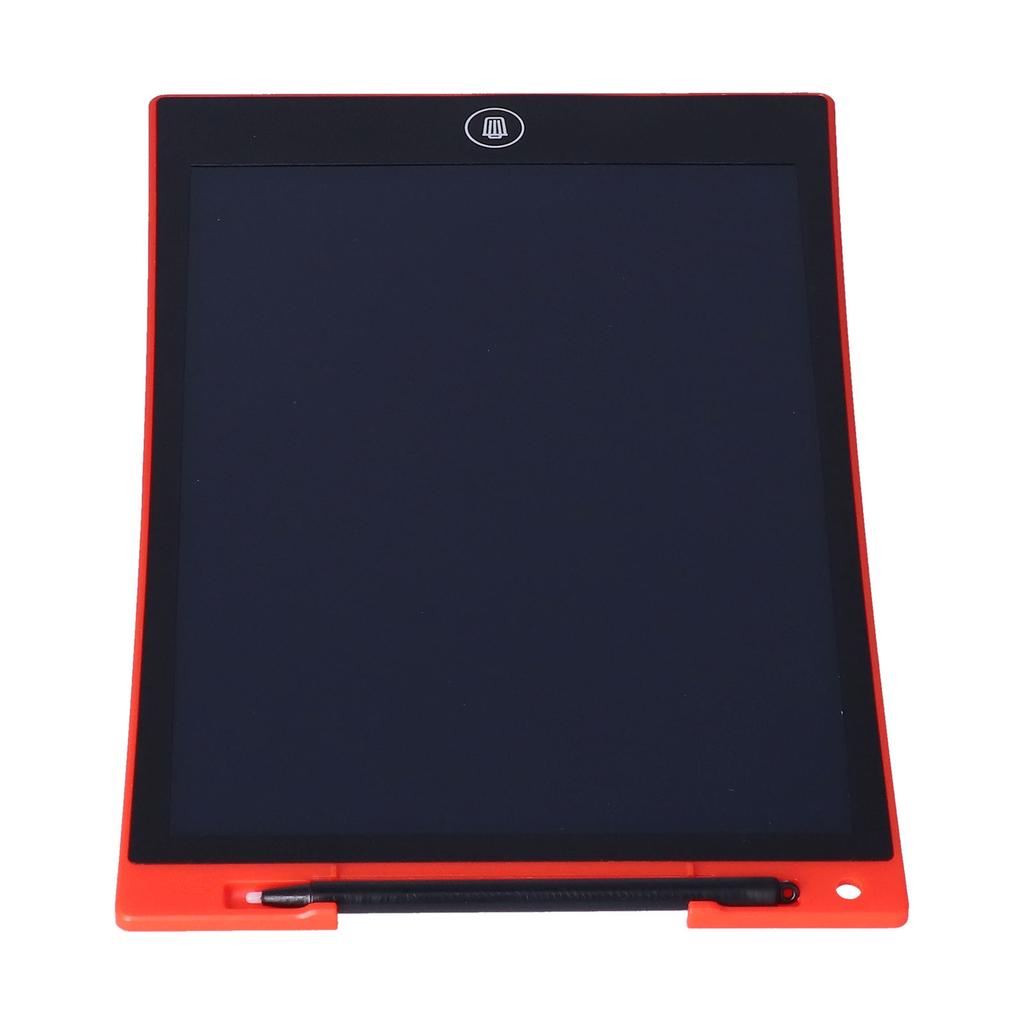LCD Writing Tablet 10in Full Screen Replaceable Button Battery Red Portable Handwriting Pad for Kids
