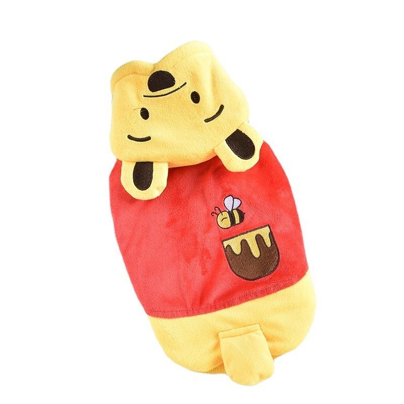 Yellow Bee Winter Dog Cat Coat Thicken Loverly Yorkshire Pull Chien Petite Taille Pet Clothes XS XXXL Small Medium Pitbull Goods