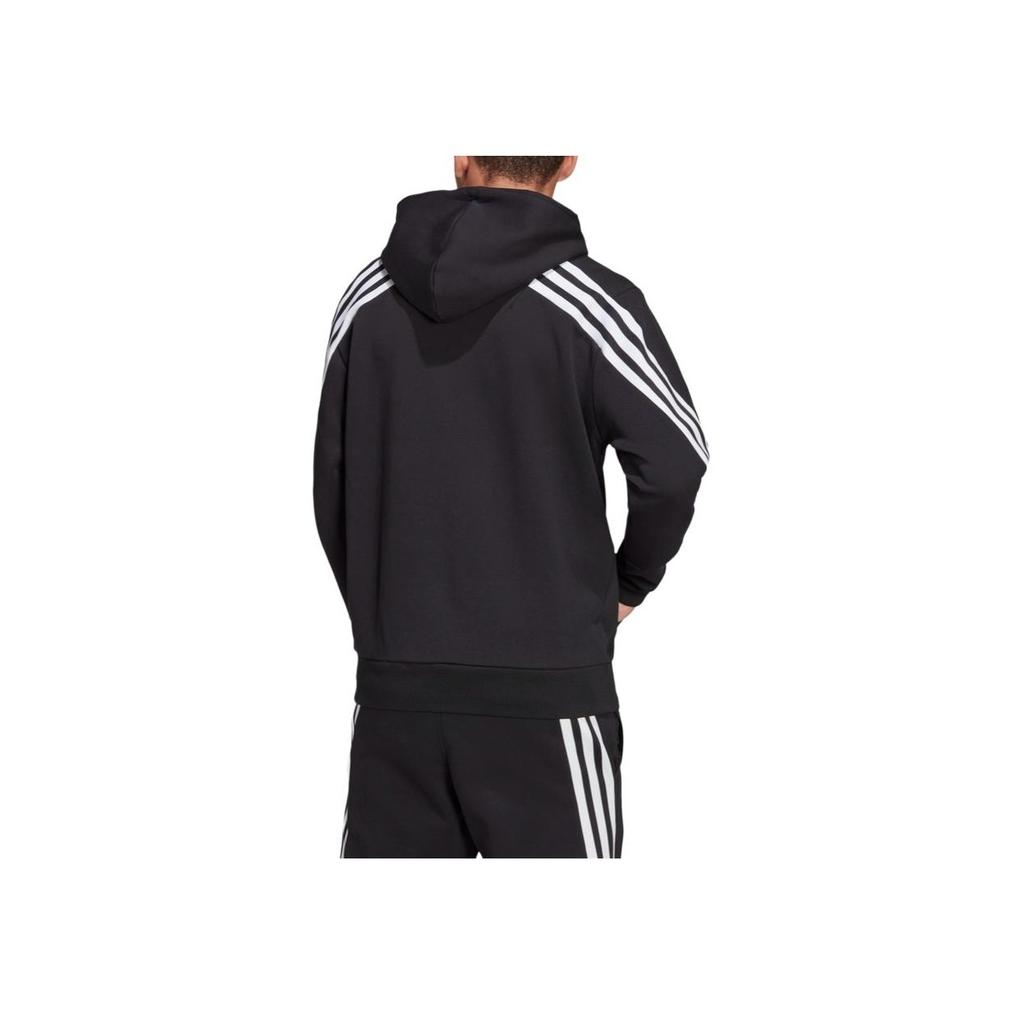 adidas Вязаная тренировочная куртка с капюшоном Мужская верхняя одежда Черный H46526