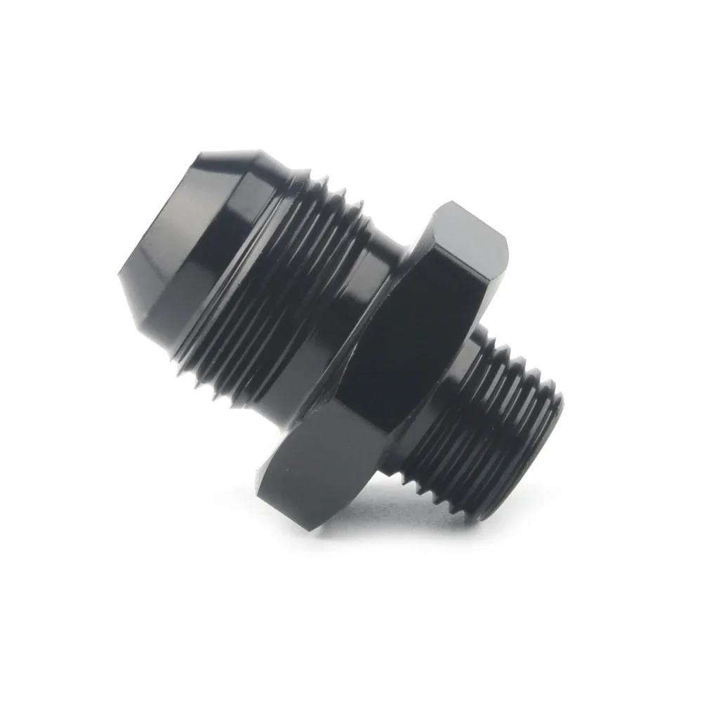 Aluminum Straight Fuel Hose Adapter Pipe Thread Fitting AN3 AN4 AN6 AN8 AN10 AN12 To 1/8NPT 1/4NPT 3/8NPT 1/2NPT 3/4NPT Fuel System Fittings7