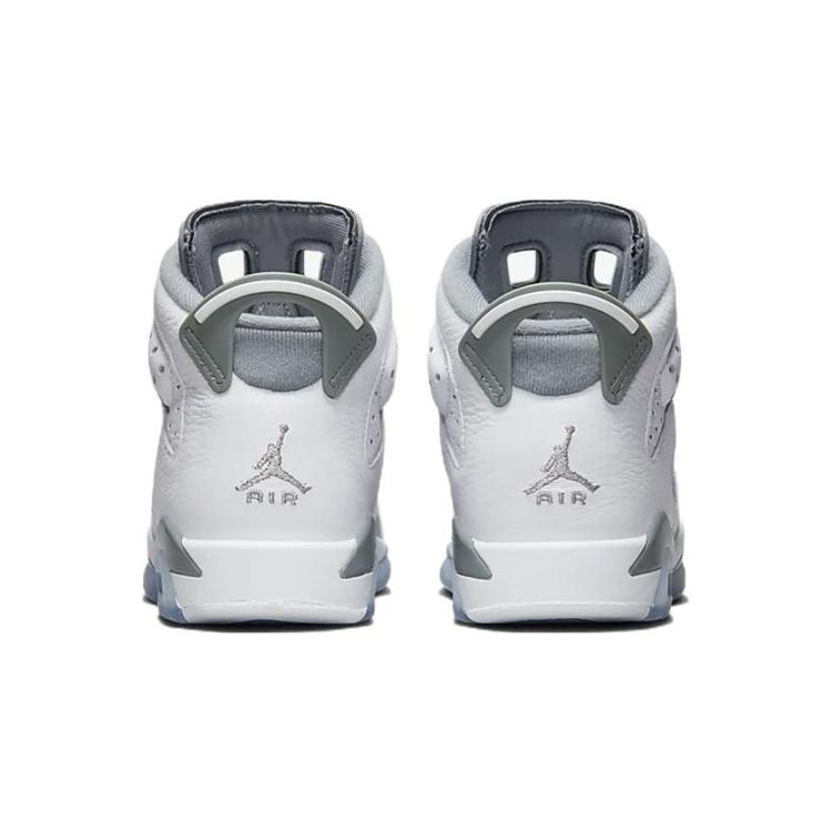 Air Jordan 6 Retro GS Cool Grey Kids Sneakers White Medium-Grey 384665-100
