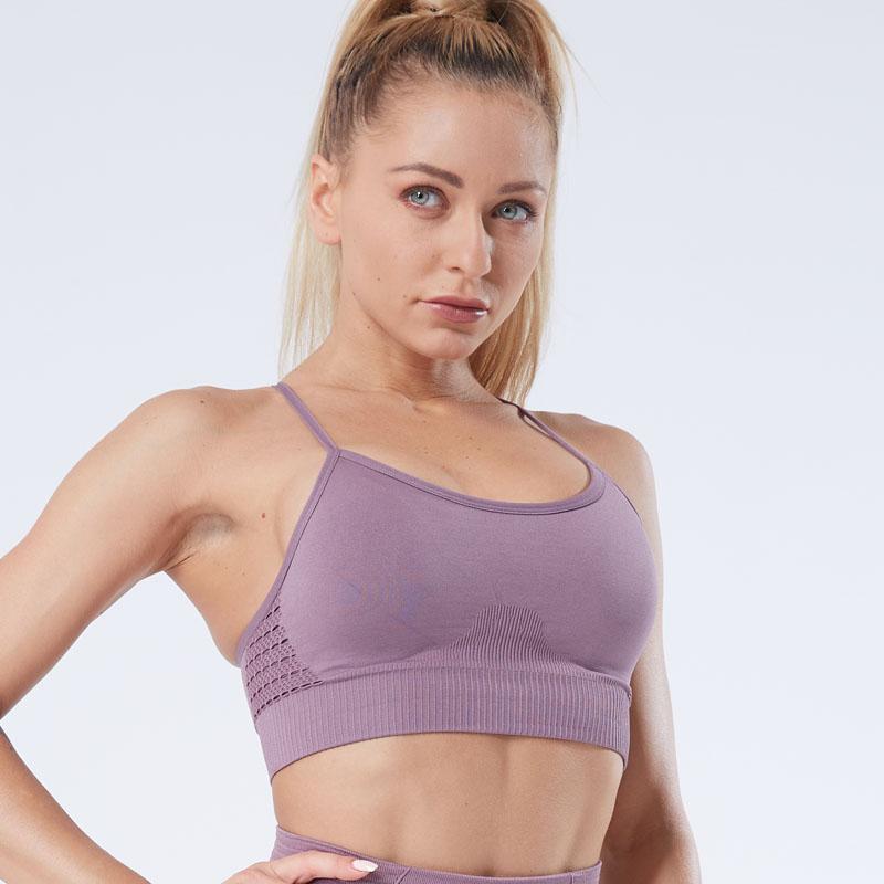 Дышащий спортивный бюстгальтер для женщин, эластичный спортивный топ, бесшовный жилет для фитнеса, бюстгальтер для йоги для бега