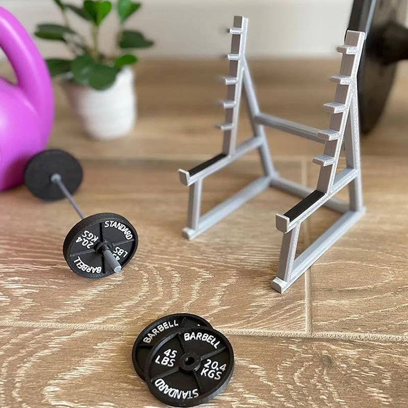 Держатель для ручек Squat Rack, забавный держатель для ручек Gym, держатель для ручек Barbell, уникальный мини-органайзер для ручек с гантелями и штангами