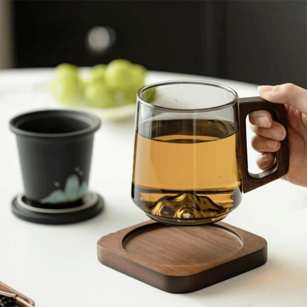 Кружка для питья воды большой вместимости, внутренняя горная выпуклость, чайная чашка, креативная стеклянная чашка, подарок