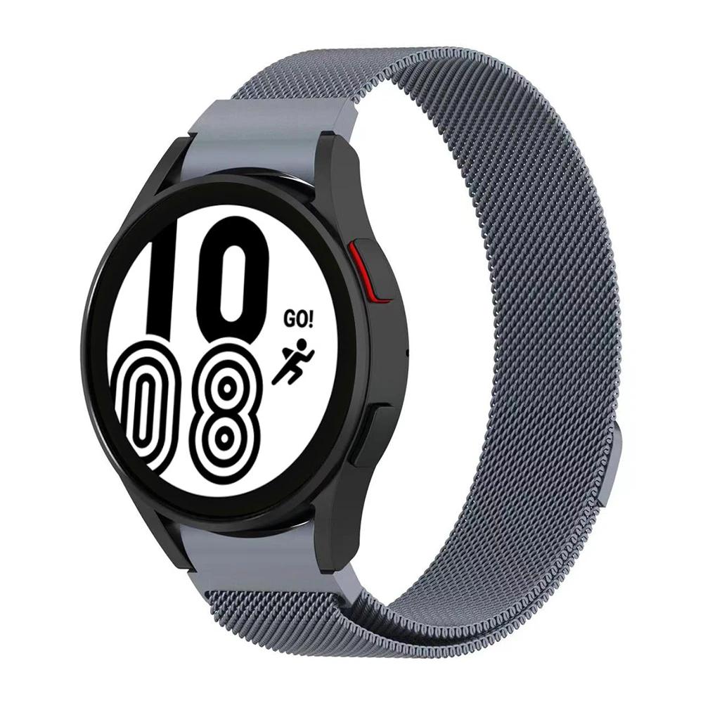 Металлический ремешок Для Samsung Galaxy watch 7/6/5/4 44мм 40мм Магнитный Браслет Ремешок Correa Galaxy Watch 6 Classic 46мм 47мм Ремень
