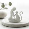 3D-печатная скульптура, цельнолитая настольная фигурка, абстрактное минималистичное женское кошачье художественное украшение для домашнего декора, подарок, устойчивая