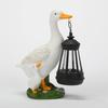 LED Duck Solar Lantern Warm Light Solar Garden Statue Durable Animal Figurine Lantern  Landscape