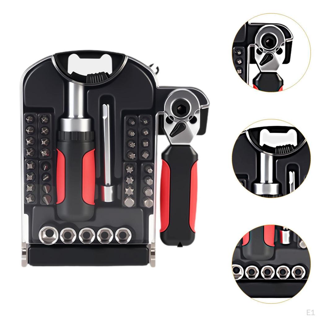 Ratchet Wrench Set Tools Multifunctional Sturdy Basic Tool Ratcheting Screwdriver for Auto
