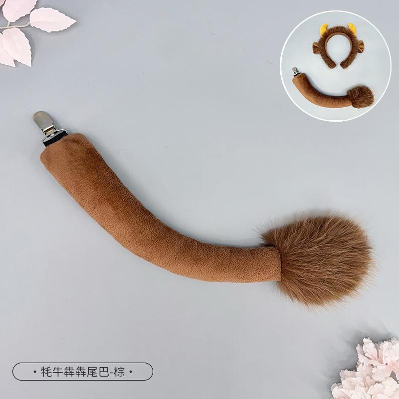 Source Halloween Animal Headgear Cute Plush Horn Headband Children's Scalper Ears Devil Headband