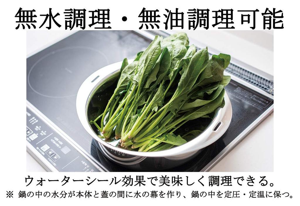 Miyazaki Seisakusho Jutoku Pot Sauce Pot 22cm Made In Japan Compatible with IH Compatible with All Heat Sources Heat Cooking Anhydrous/Residual JN-22B