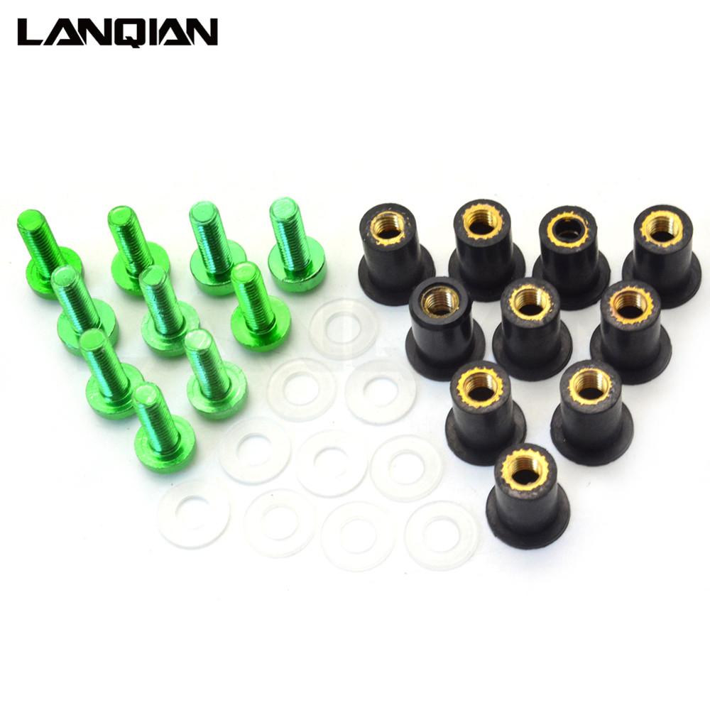 10PCS Fairing Wind Screen Screw Bolt Kit Windshield Mounting Nut bolt For Honda CBR600RR CBR1000RR CBR250RR CBR 600 1000 250 RR