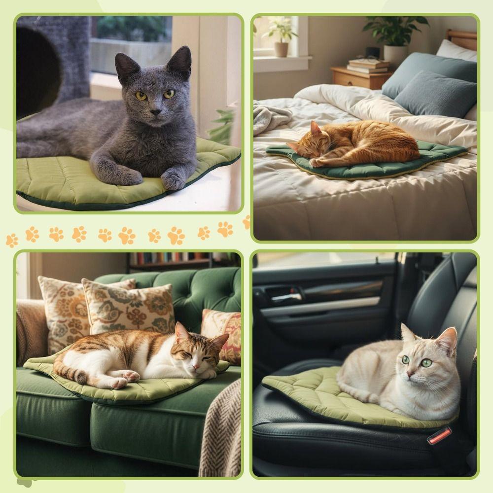 Double Sided Cat Nest Soft Cotton Pet Bed Cute Seat Cushion  Pet Supplies