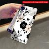 2DFlat Samsung phone case Black & White Floral Pattern Phone Case Applicable to Galaxy S22 S23 S24 S25ULTRA S26 A12 A13 A14 A15 A16