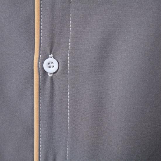 Осенне-весенняя мужская рубашка в деловом стиле, приталенная однобортная однобортная рубашка с длинными рукавами и пуговицами, мягкий дышащий мужской офисный топ средней длины