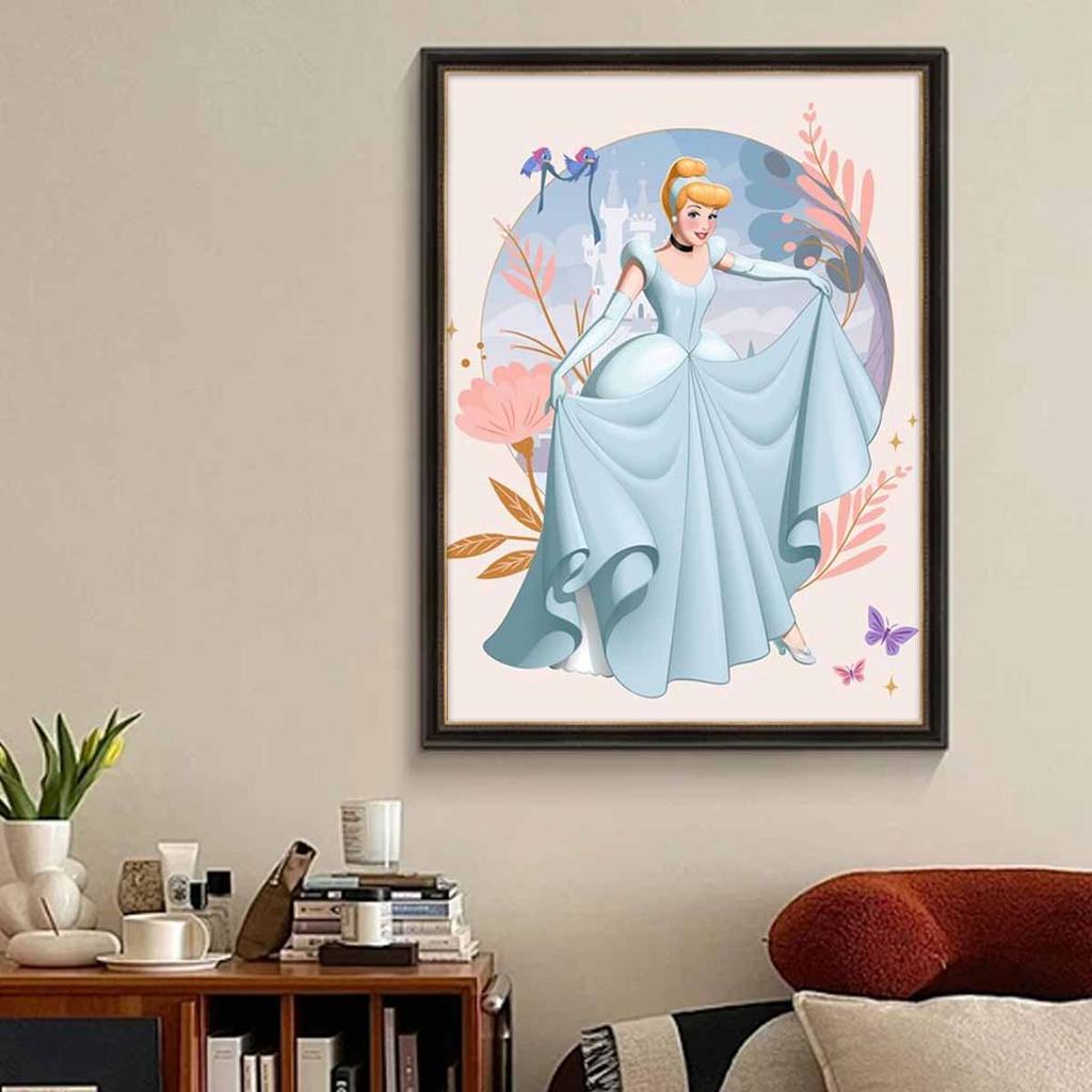 DIY Diamond Painting Elegant Princess Cross Stitch Kit Mosaic Art Diamond Painting Full Circle Diamond Home Decoration