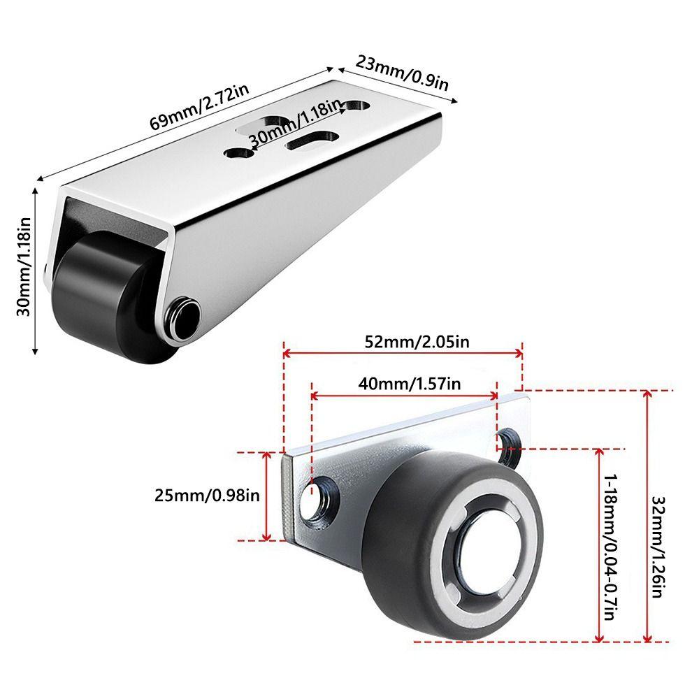 Universal Sliding Door Roller Pulley Silent Table Cabinet Track Pulley Rollers  Furniture