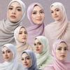 Silky Shimmer Shawl Head Wraps Light Weight Abaya Hijabs New Fashion Islam Turban