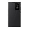 Совместимый с Samsung Galaxy S24 Ultra Smart View Wallet Case, Черный