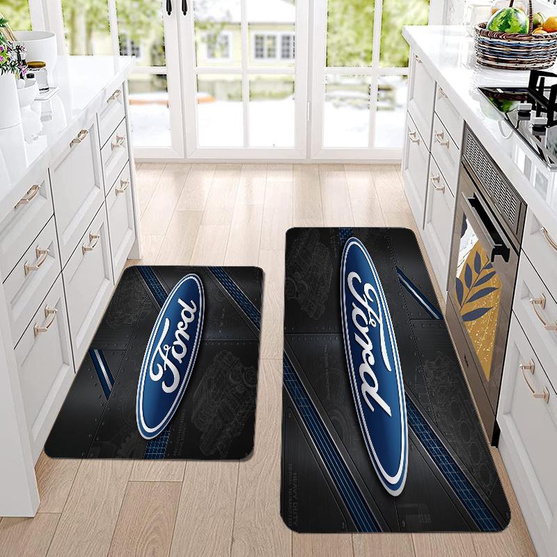 Ford Performance Flannel Area Rug Soft Kitchen Floor Mat Non Slip Carpet Room Decor
