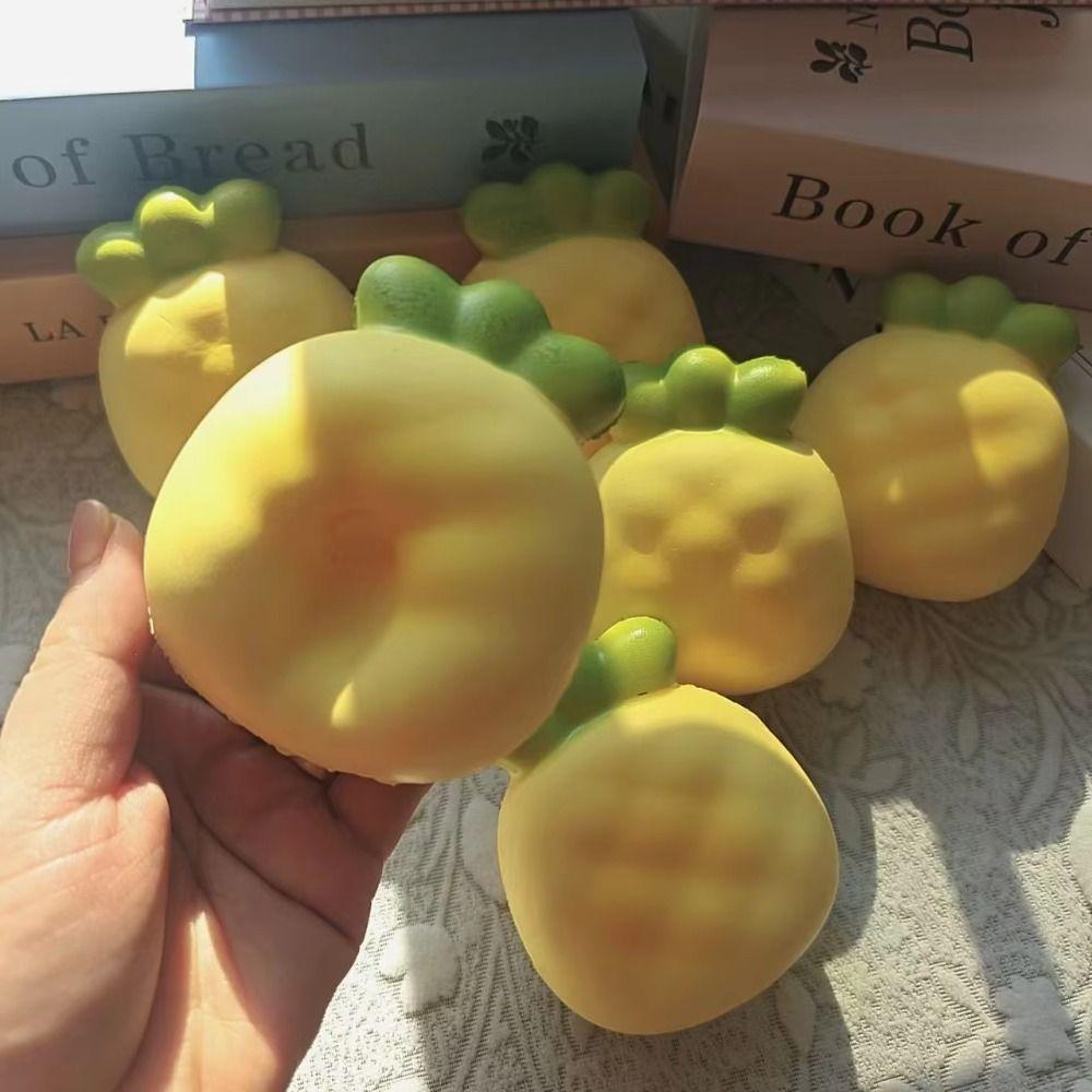 Hand Relax Slow Rising Toy Cream Yellow Soft Rebound Toys Pineapple Squishy Toy Birthday Gift