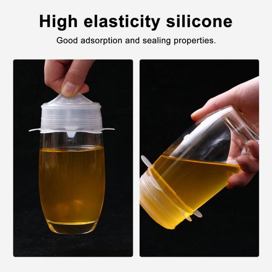 6Pcs Silicone Stretchable Lids Reusable Food Covers Leakproof Bowl Caps Universal Flexible Lid for Bowls Cups Fruits
