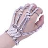 Punk Gothic Skeleton Skull Bone Hand Bangle Finger Ring Bracelet Jewelry Gift