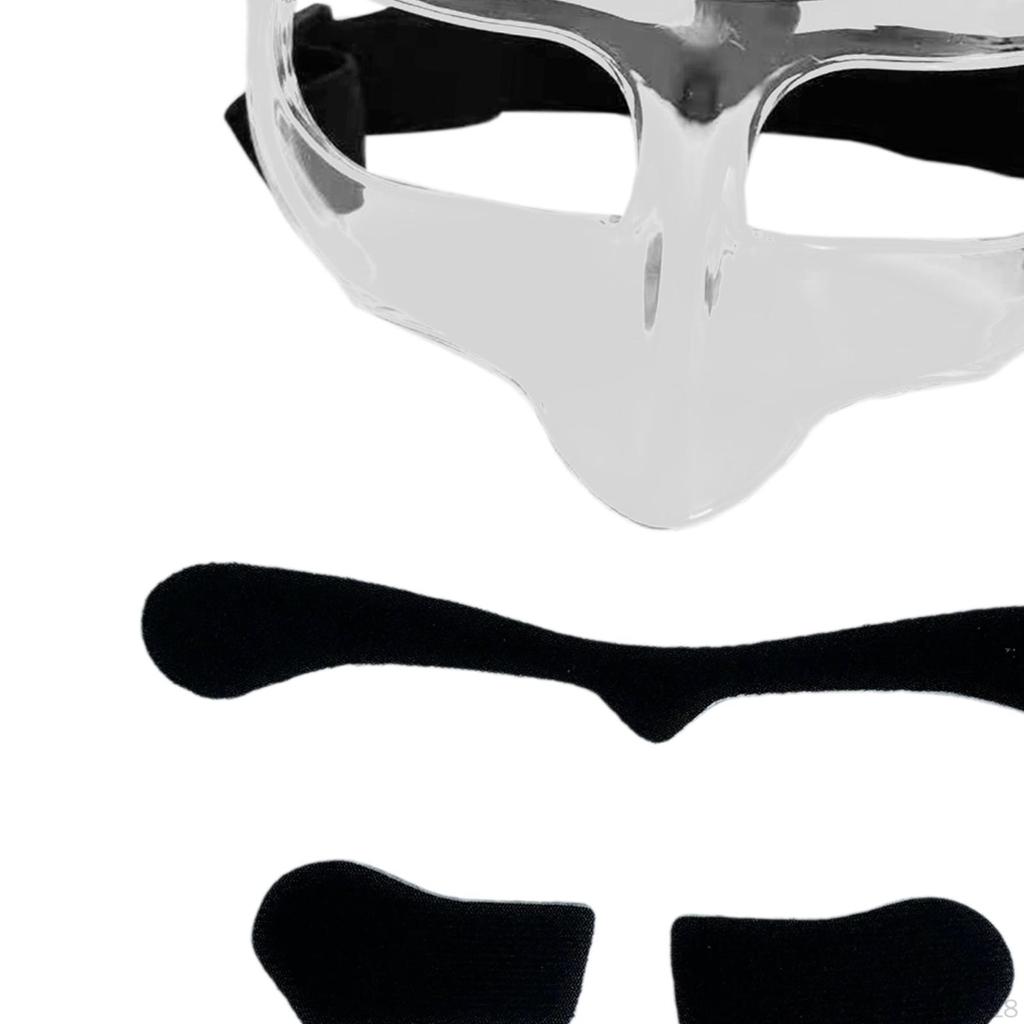 Баскетбольная маска для лица, для взрослых, регулируемый эластичный ремешок, защита для носа