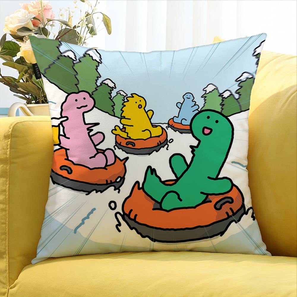 Cartoon JJoguman SStudio Various Sizes Square Pillow Case For Car Home Bedchamber Decor