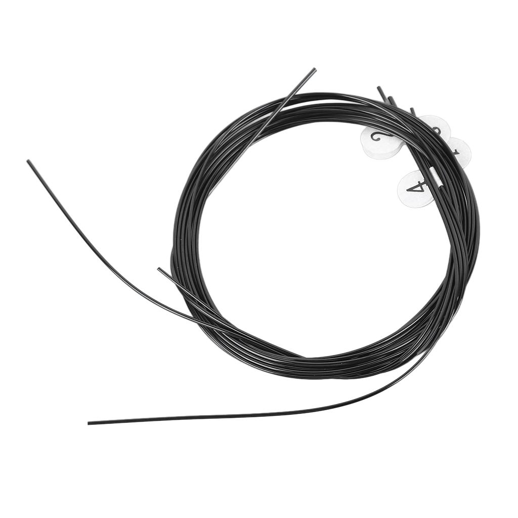 Струны для укулеле, черные нейлоновые, теплый насыщенный звук, универсальные сменные струны для укулеле